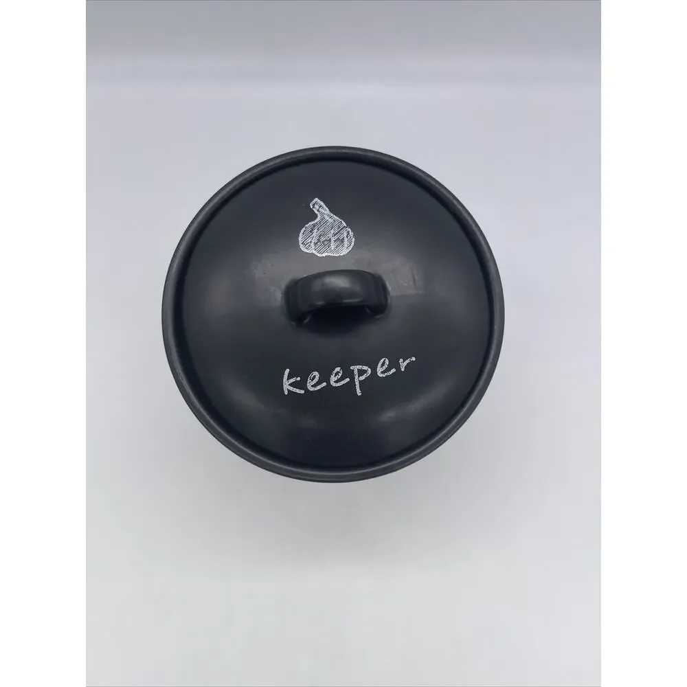 Tabletops Gallery Chalk Black Garlic Keeper